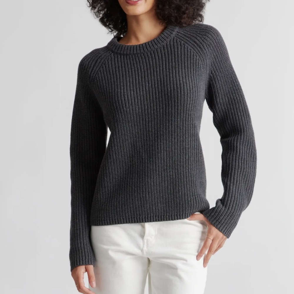 Quince Cotton Fisherman Sweater